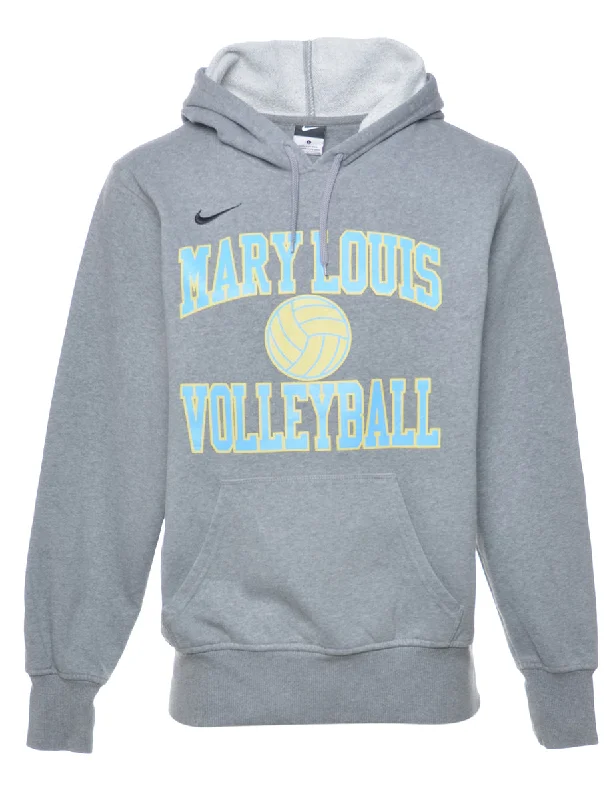 Volleyball Hooded Sports Sweatshirt - L